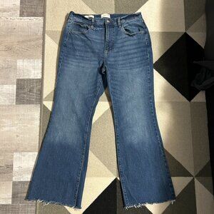 Universal Thread High Rise Flare Raw Hem Jeans Women's Size 12R